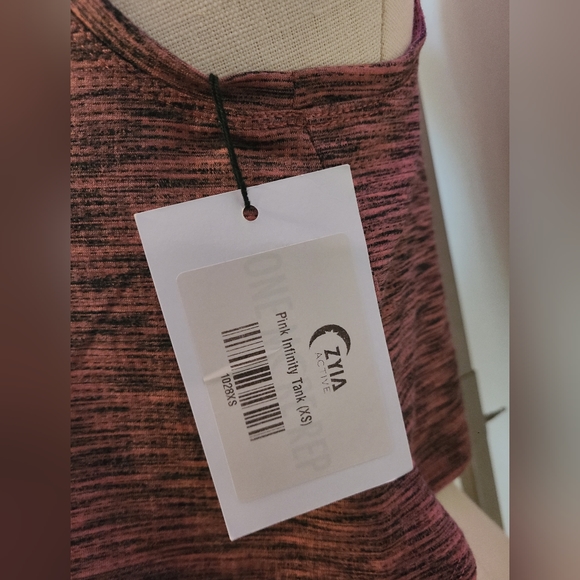 ZYIA active pink infinity tank top size XS new with tags - Picture 5 of 6